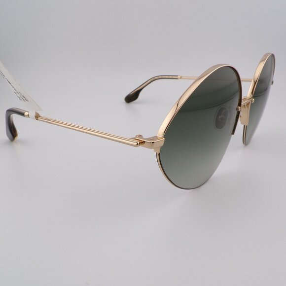 Victoria Beckham Sage Green Gold Gradient Oval Shades, Unique Large Designer Lux main image 15